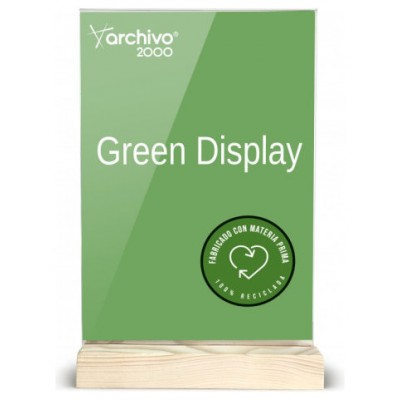 EXPOSITOR SOBREMESA SOSTENIBLE GREENDISPLAY 4X21X33CM A4 ARCHIVO2000 15904M1 CS TP (Espera 4 dias) en Huesoi